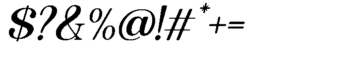 Quiketa Italic Regular Font OTHER CHARS