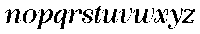 Quiketa Italic Regular Font LOWERCASE