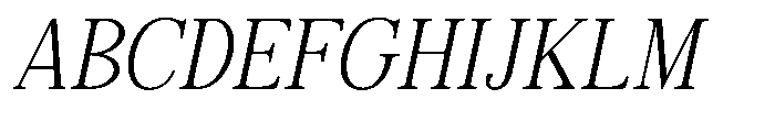Quiketa Italic Thin Font UPPERCASE