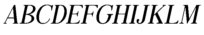 Quiketa Light Slant Font UPPERCASE