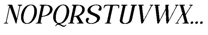 Quiketa Light Slant Font UPPERCASE