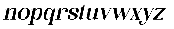 Quiketa Slant Font LOWERCASE