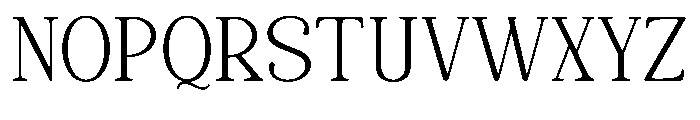 Quiketa Thin Font UPPERCASE