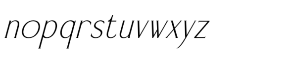 Quilezy Italic Font LOWERCASE