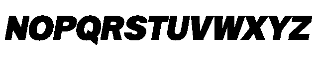 Quilichao Grotesk Black Italic Font UPPERCASE