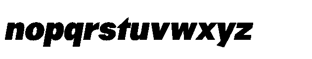 Quilichao Grotesk Black Italic Font LOWERCASE