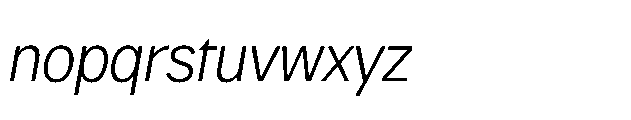 Quilichao Grotesk Extra Light Italic Font LOWERCASE
