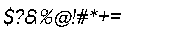 Quilichao Grotesk Light Italic Font OTHER CHARS