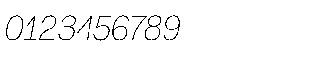 Quilichao Grotesk Thin Italic Font OTHER CHARS