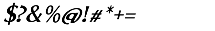 Quillo Bold Italic Font OTHER CHARS