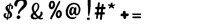 Quilovea Font OTHER CHARS