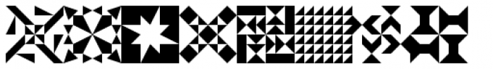 Quilt Patterns Four Font UPPERCASE