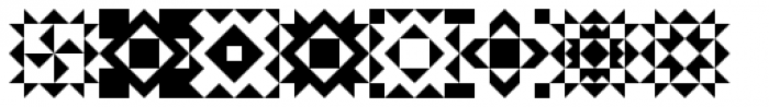 Quilt Patterns Two Font OTHER CHARS