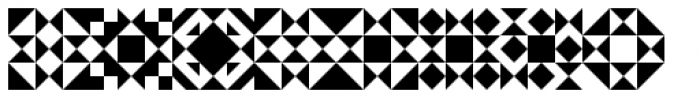Quilt Patterns Two Font LOWERCASE