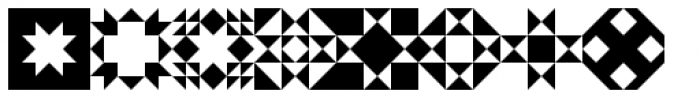 Quilt Patterns Two Font LOWERCASE