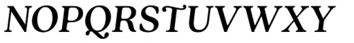 Quincy CF Medium Italic Font UPPERCASE