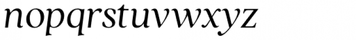 Quincy CF Regular Italic Font LOWERCASE