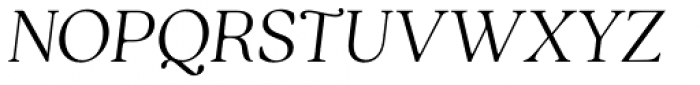 Quincy CF Thin Italic Font UPPERCASE