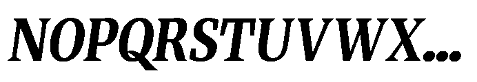 Quinget Variable Extra Bold Semi Condensed Italic Font UPPERCASE