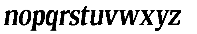 Quinget Variable Extra Bold Semi Condensed Italic Font LOWERCASE