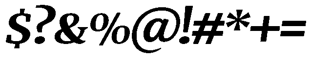 Quinget Variable Extra Bold Semi Expanded Italic Font OTHER CHARS