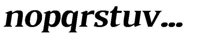 Quinget Variable Extra Bold Semi Expanded Italic Font LOWERCASE
