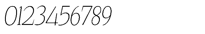 Quinget Variable Extra Light Semi Condensed Italic Font OTHER CHARS