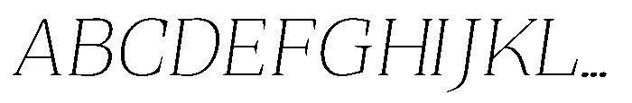 Quinget Variable Extra Light Semi Expanded Italic Font UPPERCASE