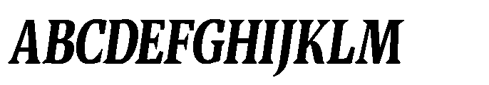Quinget Variable Quinget Black Condensed Slanted Font UPPERCASE