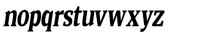 Quinget Variable Quinget Black Condensed Slanted Font LOWERCASE