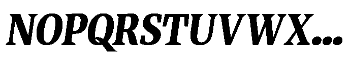 Quinget Variable Quinget Black Semi Condensed Slanted Font UPPERCASE
