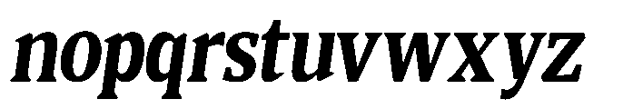 Quinget Variable Quinget Black Semi Condensed Slanted Font LOWERCASE