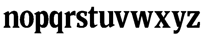 Quinget Variable Quinget Black Semi Condensed Font LOWERCASE
