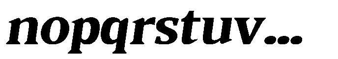 Quinget Variable Quinget Black Semi Expanded Slanted Font LOWERCASE