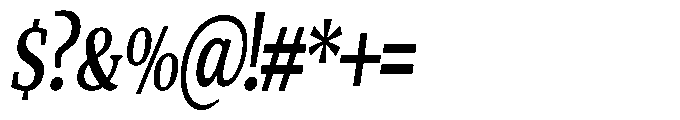 Quinget Variable Quinget Bold Condensed Slanted Font OTHER CHARS