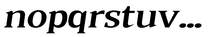 Quinget Variable Quinget Bold Expanded Slanted Font LOWERCASE