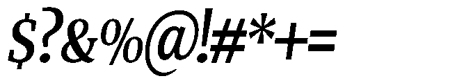 Quinget Variable Quinget Bold Semi Condensed Slanted Font OTHER CHARS