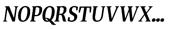 Quinget Variable Quinget Bold Semi Condensed Slanted Font UPPERCASE