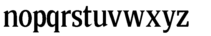 Quinget Variable Quinget Bold Semi Condensed Font LOWERCASE