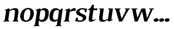 Quinget Variable Quinget Bold Semi Expanded Slanted Font LOWERCASE