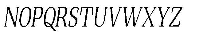 Quinget Variable Quinget Condensed Slanted Font UPPERCASE
