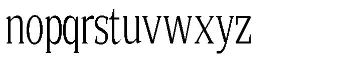 Quinget Variable Quinget Condensed Font LOWERCASE