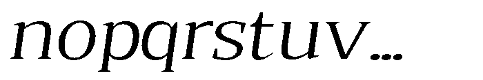 Quinget Variable Quinget Expanded Slanted Font LOWERCASE