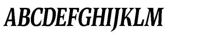 Quinget Variable Quinget Extra Bold Condensed Slanted Font UPPERCASE