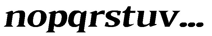 Quinget Variable Quinget Extra Bold Expanded Slanted Font LOWERCASE