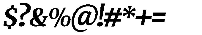 Quinget Variable Quinget Extra Bold Slanted Font OTHER CHARS