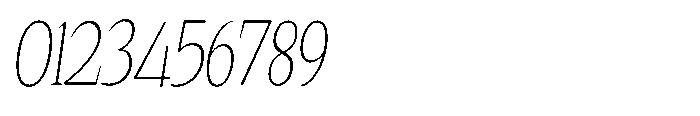 Quinget Variable Quinget Extra Light Condensed Slanted Font OTHER CHARS