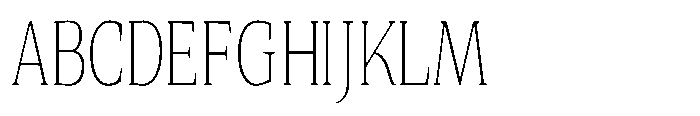 Quinget Variable Quinget Extra Light Condensed Font UPPERCASE