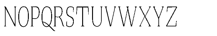 Quinget Variable Quinget Extra Light Condensed Font UPPERCASE
