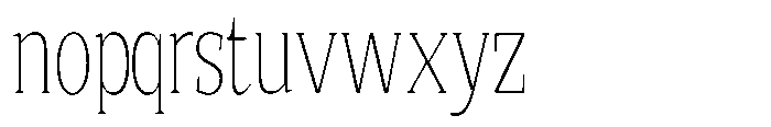 Quinget Variable Quinget Extra Light Condensed Font LOWERCASE